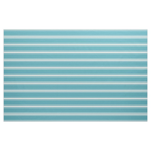 Türkisfarbene Streifen Stoff (Yard (91,4 cm))