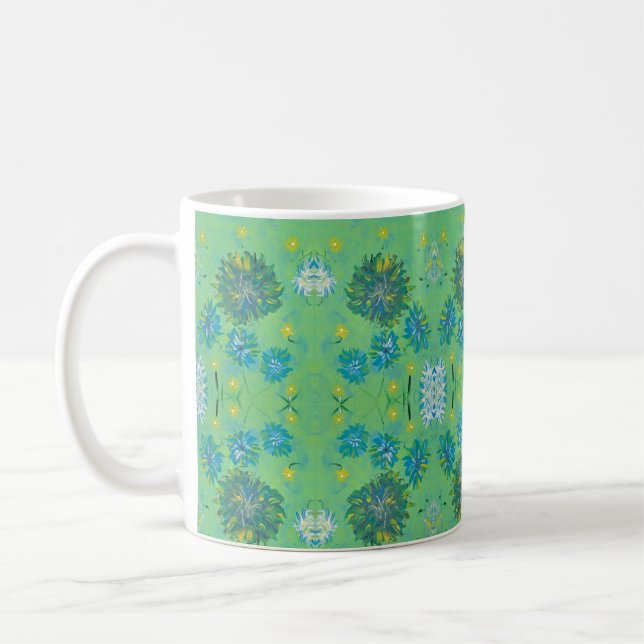 Türkisfarbene Twinkles Kaffee Tasse (Links)