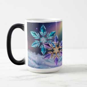 Türkisfarbene violette Kristalle Morphing-Tasse Verwandlungstasse
