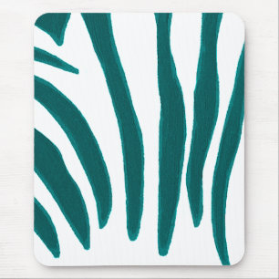 Türkisfarbene Zebrastreifen, Mousepads für Wildtie
