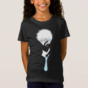 Türkisfarbener Blick: Anime-Design T-Shirt