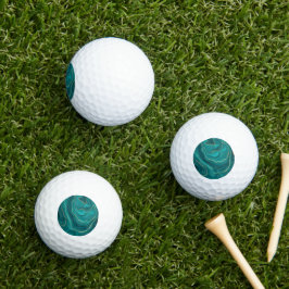Türkisfarbener Marmorboden mit Golfball