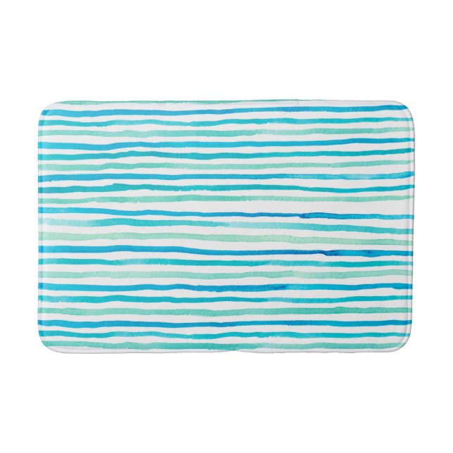 Türkisfarbener Strand Badematte (Vorderseite)