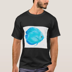 Türkisfarbener tropischer Diskusfisch T-Shirt