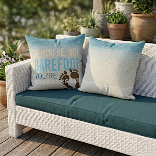 Türkisfarbenes Aquamarin Blau Ozean Surf Wellen Ou Kissen