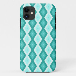 Türkisfarbenes Diamantmuster Case-Mate iPhone Hülle