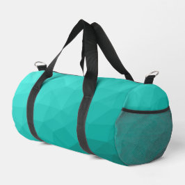 Türkisfarbenes geometrisches aquamarines Gefälle Duffle Bag