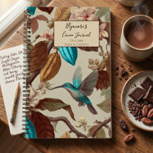 Türkisfarbenes Kakao-Kolibri-Journal