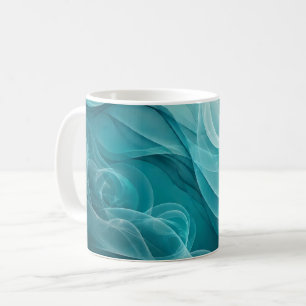 Türkisfarbenes Meer Himmel Wirbelnder Traum Kaffeetasse