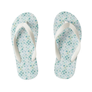 Türkisfarbenes Muster Kinderbadesandalen