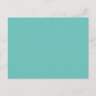 Türkisfarbenes Postkarten-Design Modernes Reisem Postkarte