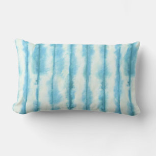 Türkisfarbenes Shibori Tie Dye  Lendenkissen