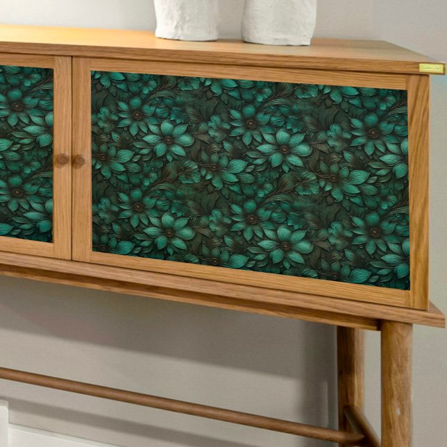 Türkisfarbenes Siebblättriges Dekopapier Seidenpapier (Von Creator hochgeladen)