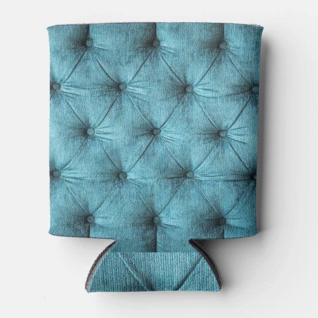 Türkisfarbenes Velvet Sofa Nah Dosenkühler (Vorderseite)
