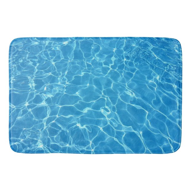 Türkisfarbenes Wasser Badematte (Vorderseite)