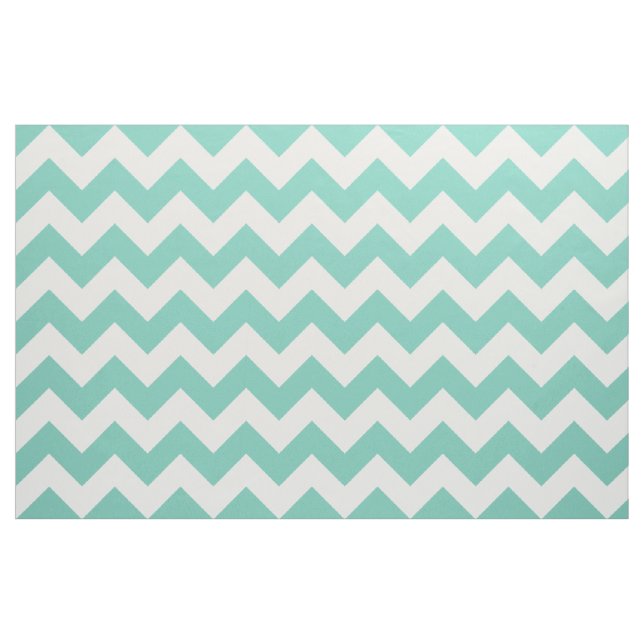 Türkisfarbenes Zickzack Zigzag-Gewebe Stoff (Yard (91,4 cm))