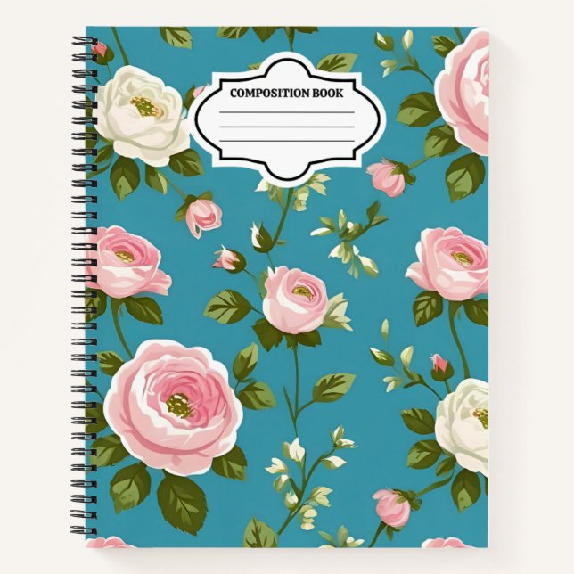 TürkisfarbenNotebook - Niedlich für Schule Notizbuch (Vorderseite)