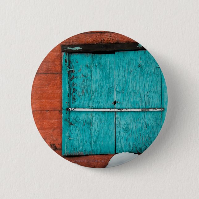 Türkisfenster Button (Vorderseite)