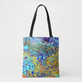 Türkisfizz-Acryl gießen alle über Tasche