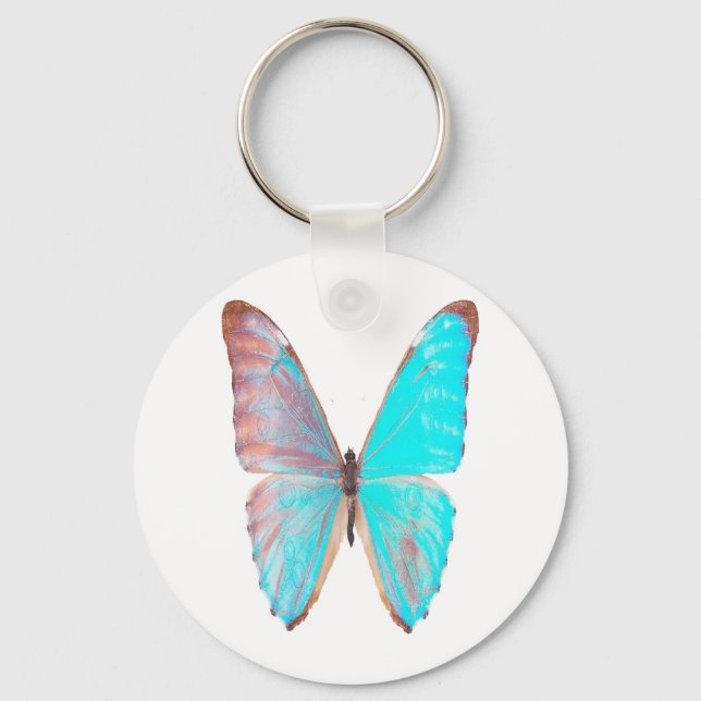 Türkisflügel, Schmetterling-Schlüsselanhänger Schlüsselanhänger (Vorderseite)