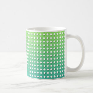 Türkisgelbe geometrische Muster Diamanten Kaffeetasse