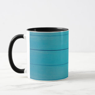 Türkisgrün gestrichene Wandmuster Tasse