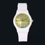 Türkisgrün und Abstrakt gestrichen Armbanduhr<br><div class="desc">Ein abstraktes Gemälde von Jennifer Goldberger, das die Farbtöne Türkis und Grün verwendet, um ein warmes, vertrautes Gefühl zu schaffen. Ein schöner Spaziergang durch den Wald im Frühling oder Sommer würde einige der gleichen Farben ergeben. Bringen Sie Ihr Naturgeschenk auf Ihre Zuhause, indem Sie dieses Stück kaufen!</div>