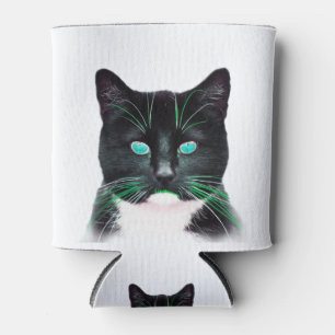 Türkisgrüne Mit Augen Katze Dosenkühler