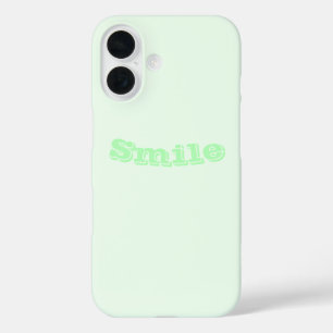 Türkisgrüne weiche, helle, weiße Pastellfarben iPhone 16 Hülle