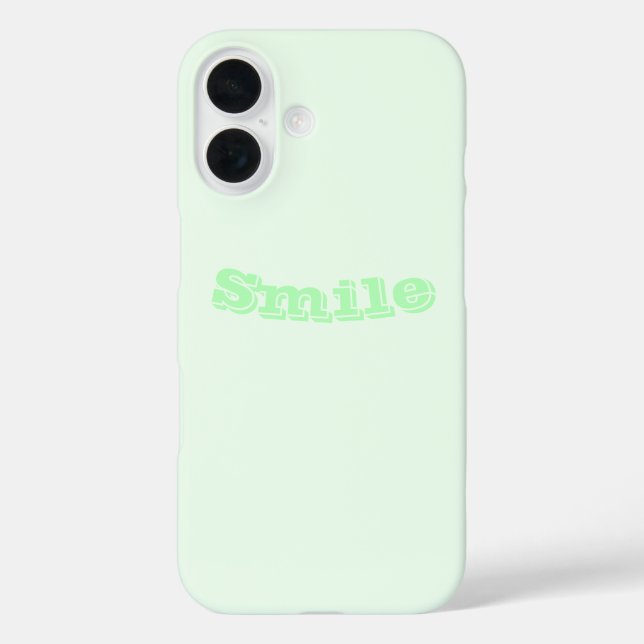 Türkisgrüne weiche, helle, weiße Pastellfarben iPhone 16 Hülle (Rückseite)