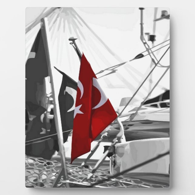 Turkish Flag - Al Sancak Fotoplatte (Vorderseite)