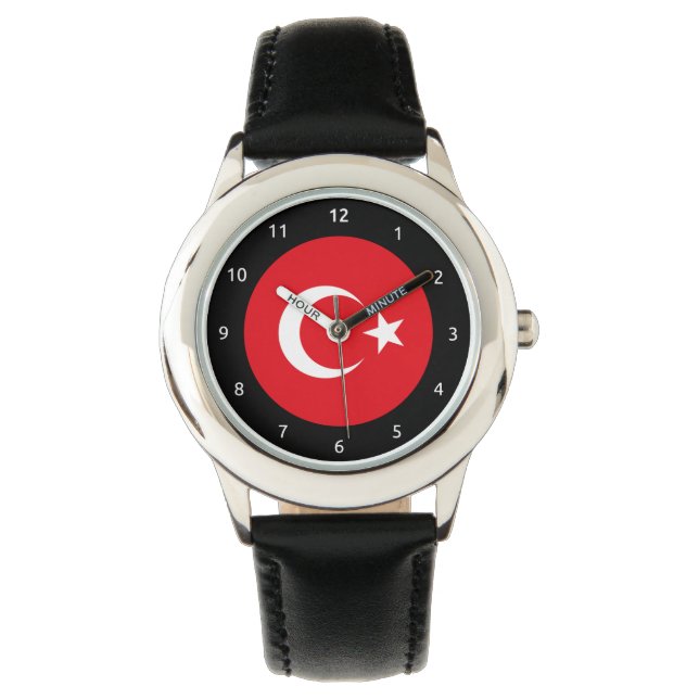 Turkish flag Watch Armbanduhr (Vorderseite)