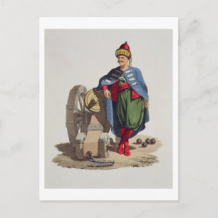 Turkish Soldier, from 'Kostüme der Various Nat Postkarte