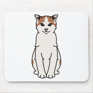 Turkish Van Cat Cartoon Mousepad