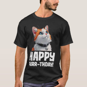 Turkish Van Owner HAPPY PURR DAY Funny Birthday T-Shirt