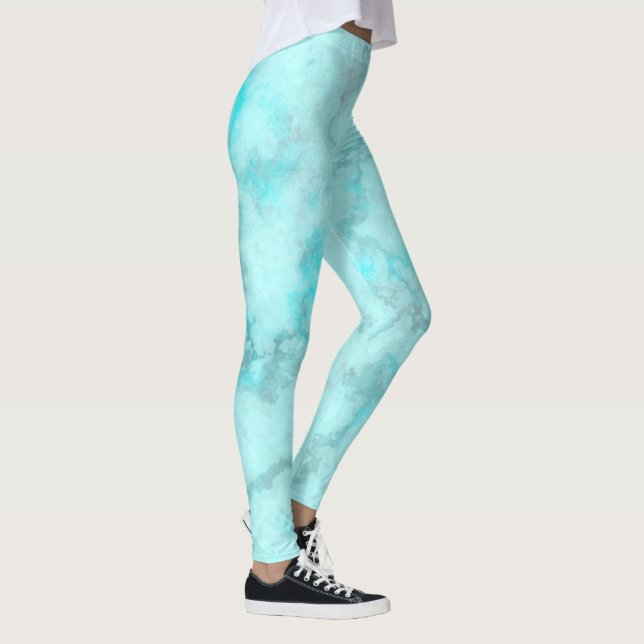 Türkismarmor Leggings (Rechts)