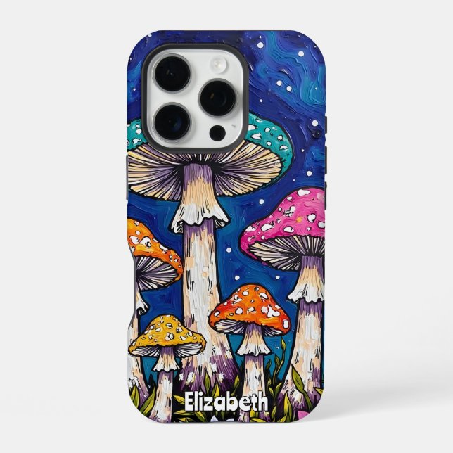 Türkisner Pilzhain iPhone 16 Pro Hülle (Rückseite)