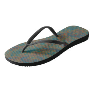 Türkisrost Abstrakt Flip Flops