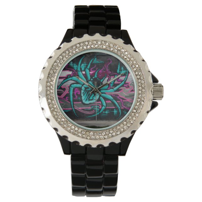 Türkisspinne Armbanduhr (Vorderseite)