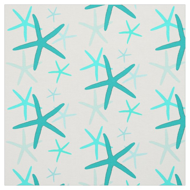 Türkisstarfish-Gewebe Stoff (Muster)