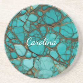 Türkissteine-Brautparty Getränkeuntersetzer