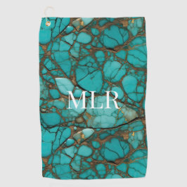 Türkissteine Golfhandtuch