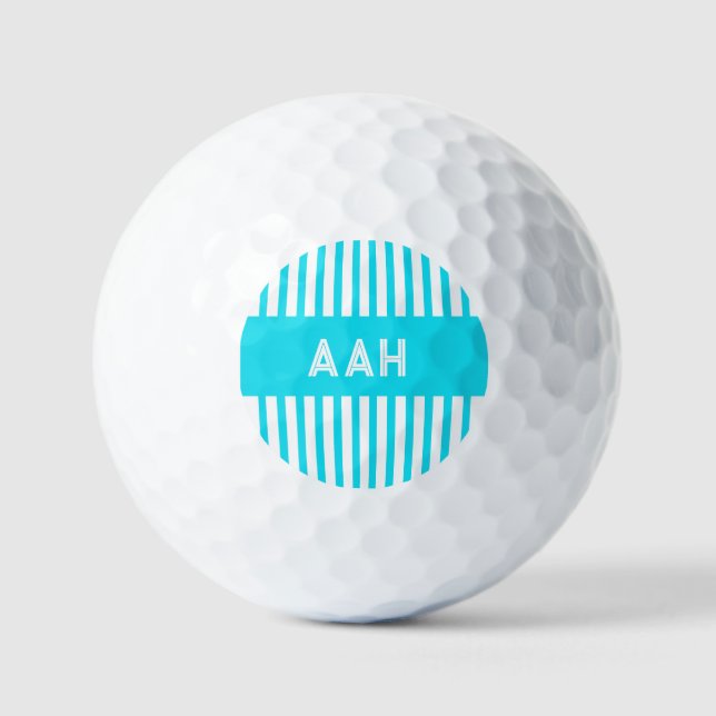 Türkisstreifen Golfball (Vorderseite)