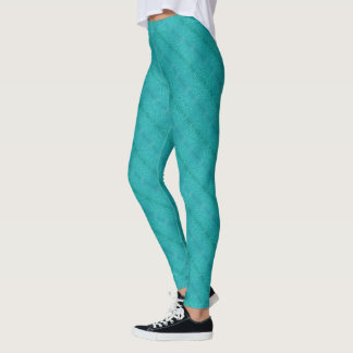 Türkiswasser-Diagonalmuster Leggings