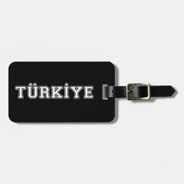 Türkiye Gepäckanhänger (Vorderseite horizontal)