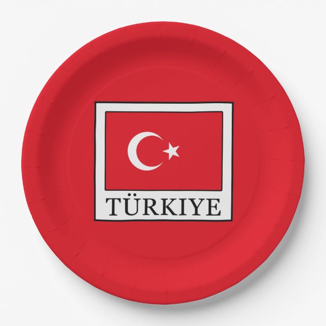Türkiye Pappteller (Vorderseite)