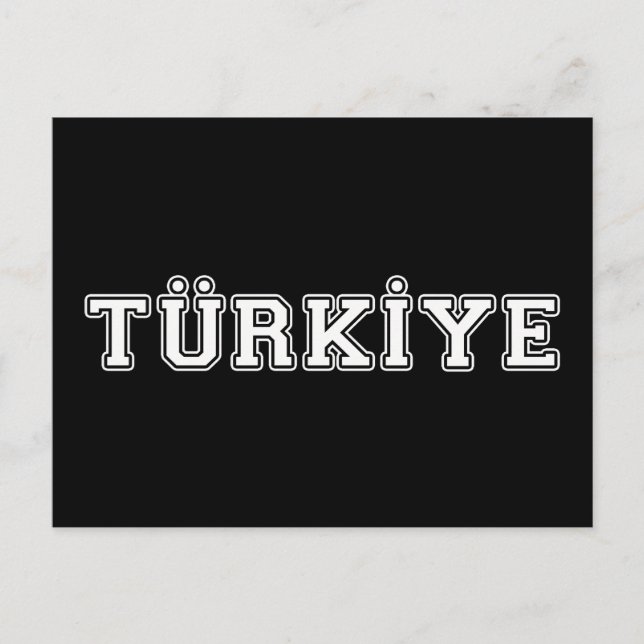 Türkiye Postkarte (Vorderseite)