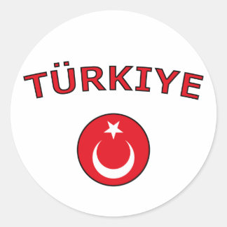 Turkiye Runder Aufkleber