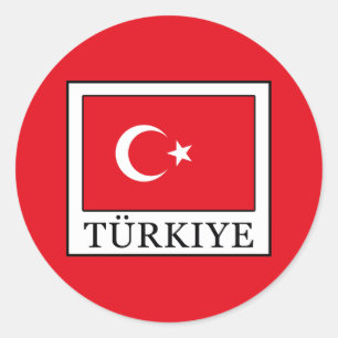 Türkiye Runder Aufkleber