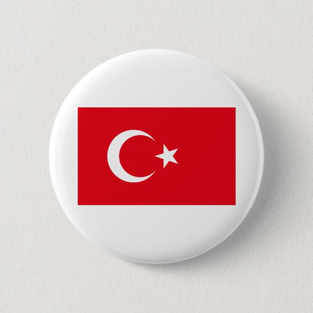 Türkiye - Türkische Flagge Button (Vorderseite)